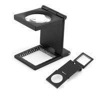 Loupe De Table Compte-Fils,Pliable Compteur De Fils en Métal,Loupe Grossissante,LoupeSur Pied,Grossissement De 10x,pour Travail, Bureau Maison, Réparation, Hobby, Artisanat, Journaux