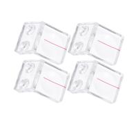 Loupe de Table en Plastique Transparent à Double Trou 4 Pièces
