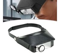 Loupe de tête avec lentilles interchangeables 1,5 x 3 x 9,5 x 11 x, loupe bandeau fin pour la lecture et le travail détaillé en gros plan