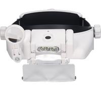 Loupe de tête rechargeable LED avec 4 lunettes pour la lecture et la réparation