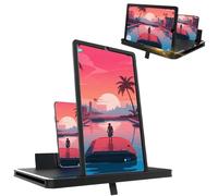 Loupe d'écran 2 en 1 universelle 3D HD grand écran pour téléphone portable, projecteur S-creen, grossissement pliable pour vidéos, jeux pour tous les téléphones