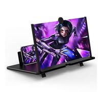 Loupe d'écran 30,5 cm pour téléphone Portable - Grossissement d'écran HD 3D pour Films, vidéos et Jeux - Support de téléphone Pliable avec amplificateur d'écran - Compatible avec Tous Les Smartphones