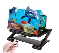 Loupe d'écran 3D HD avec télécommande Bluetooth - Compatibilité universelle avec smartphone, idéale pour les personnes âgées, expérience de visionnage améliorée, parfaite pour les films et les vidéos