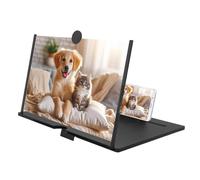 Loupe d'écran - Agrandisseur pliable HD pour mobile | Support de téléphone style projecteur pour jeux vidéo, outil de lecture pour personnes âgées pour page de livre, accessoire d'ordinateur portable