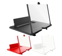 Loupe d'écran - Amplificateur de téléphone HD avec Support Pliable | Extensions de Bureau 3D HD | Amplificateur d'écran de téléphone Portable | pour Les, Regarder des vidéos, soirée cinéma, ma
