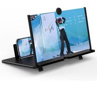 Loupe D'Écran De Téléphone,16 Pouces Loupe D'Écran De Smartphone,3D Haute Définition Est Compatible Avec Tous Les Smartphone., Noir, 16Inch[Z247]