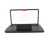 Loupe D'éCran de TéLéPhone Portable 12 Pouces 3D HD Support de Support D'Amplificateur VidéO avec Support de Bureau Pliant Noir de Jeu de Film