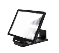 Loupe d'écran de téléphone portable pliable avec lentille de projection | Loupe d'écran de téléphone pour films, vidéos, lecture, jeux, noir et blanc, PVC ABS, 18 cm