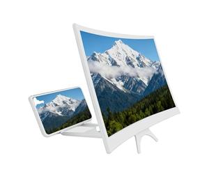 Loupe d'écran de téléphone portable | Projecteur incurvé pliable de 30,5 cm | Support d'amplificateur vidéo HD 3D | Pour les personnes âgées regarder des vidéos de nuit à la maison, en voyage, en