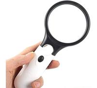 Loupe d'écran Loupe portative portative avec lumière LED HD 10 Fois / 20 Fois Lecture d'identification de Bijoux réparation loupe de lentille en Verre Optique a