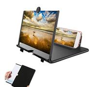 Loupe D'écran Portable Amplificateur D'écran Support de Téléphone HBYMYDA 10'' 3x HD Noir