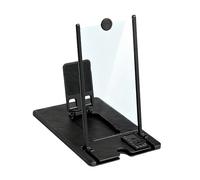 Loupe d'écran pour smartphone - Écran agrandi 3D compact et léger - Support de bureau pliable - Visualisation mobile universelle avec télécommande - Pour regarder des films, des émissions de