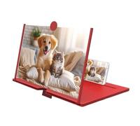 Loupe d'écran pour téléphone portable - Agrandisseur pliable HD - Loupe pliable pour téléphone portable - pour jeux vidéo, films, personnes âgées, livre, page, ordinateur portable