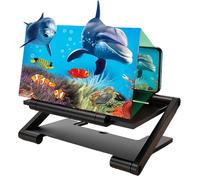 Loupe d'écran pour téléphone Portable | Amplificateur d'écran de téléphone Portable, loupe de Cellule 7 Pouces, Support Smartphone HD réglable et Pliable