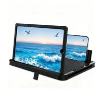 Loupe d'écran pour téléphone portable, amplificateur HD extractible, 3D HD de 30,5 cm, pour tout smartphone (noir)