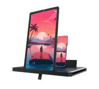 Loupe d'écran universelle horizontale et verticale pour téléphone portable, pour films, vidéos et jeux vidéo (noir, 30,5 cm)