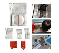Loupe déflecteur pour scie à table coulissante et bandes de chants pour le travail du bois, plusieurs options disponibles, pour des mesures précises (25,5 mm, 1 trou)