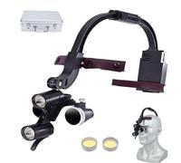 Loupe Dentaire grossissante, Chirurgie binoculaire, Loupe chirurgicale avec Phare LED 3,5X, Lampe médicale sans Ombre for Dentiste