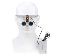 Loupe Dentaire Professionnelle Avec Éclairage LED, 2.5X & 3. 5 Grossissement - Léger Et Réglable Pour Réduire La Fatigue Oculaire Des Dentistes
