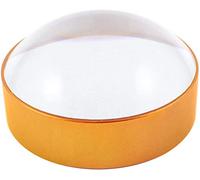 Loupe dôme lourde en forme de dôme avec bordure en métal - Loupe de lecture ronde
