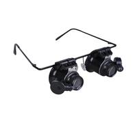 Loupe double lentille grossissante 20x pour évaluation de bijoux et réparation de montres