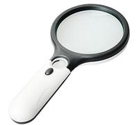 Loupe Eclairante avec 3 LEDs Agrandissement 45 Fois pour Bijoux Loupe de Poche Lecture