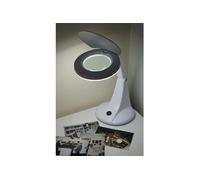 Eagle Loupe de Bureau à LED à Double Bras avec lentille de 10,2 cm, Couvercle de lentille Rabattable. Lampe loupe, Verre, Mains Libres, lentille en Verre