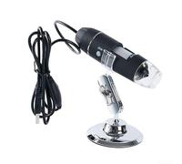Loupe électronique 8 LED Luminosité réglable | 1600x pour le zoom, boîtier en métal, support stable, idéal pour une analyse détaillée des pièces à travailler
