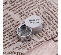 Loupe en verre optique, bijoutier yeux Loupe LED lumière Mini Lupa lentille portable en plastique