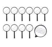 Loupe Enfant 10pcs, Mini Loupes 6cm Diamètre, Loupe pour Lire Plastique pour Découvrir Insectes Plantes Nature, Aides Pédagogiques Idéal pour Jeux de Détective Fêtes d'enfants Jeux de Plein Air