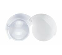 Eschenbach 152094 Loupe pliante mobilent LED, Lentille très compacte à fort grossissement avec éclairage LED efficace, Couleur: blanc, Dimensions Lentille: Ø 35 mm, Grossissement: 4x, Dioptrie: 16