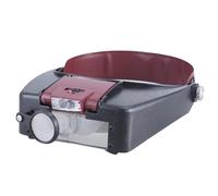 Loupe frontale avec lumière LED et serre-tête - Lunettes mains libres en verre