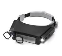 Loupe frontale - FISHTEC - Clear Light - Grossissement X1,5-X17 - 2 LEDs - Visière orientable