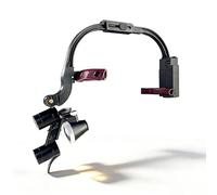 Loupe Frontale Dentaire 5W LED Lampe Frontale Portable Lampe Frontale Chirurgicale, Loupes Binoculaires 2.5X, 3.5X, Boîte en Aluminium(Size:3.5X)