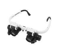 Loupe Frontale lvifloae 8X, 15X, 23X, Outil de réparation de bijoutier avec 2 LED, Support Mains Libres pour réparation de Montres, Timbres, devises, erreurs de Livre