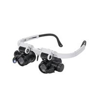 Loupe Frontale Rechargeable 150D 200D 300D 2,5X 4,0X 3 LED éclairées for la Lecture et réparation de Bijoux