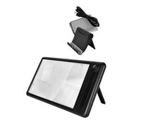 Loupe grossissante 4 fois avec 43 LED lumineuses et support pour une lecture facile et une visualisation de l'écran