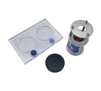 Loupe grossissante x10 pratique pour la fabrication de bijoux - Fournitures pour examen de bijoux artisanaux - Loupe acrylique et alliage