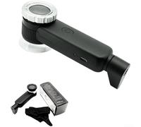 Loupe LED 30X avec lumière UV pour bijoux et évaluation antique, loupe portable 2500 mAh avec outils intégrés, verre d'inspection portable de 15,6 cm