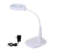 Loupe LED Bureau Lampe de Table Clip Montre Entretien Sculpture Broderie Ancienne Lecture Optique 10 Fois l'objectif HD 20 Fois Multi-Fonctions