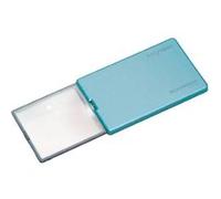 Eschenbach Loupe à main 152122 – Grossissement 4× – Éclairage LED – Lentille 86×54 mm – Bleu