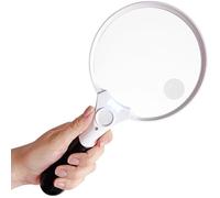 Loupe LED - Grossissement 2X/4X/25X Ø137mm - Pour lecture et inspection de bijoux