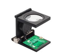 Loupe - Loupe Pliable 10X, Visionneuse De Lumière LED | Outil De Visualisation Éclairé, Cadre En Métal Compact, Lentille Transparente, Conception Portable Adaptée Aux Tâches De Modélisation, De Peintu