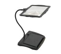 Loupe lumineuse sur pied lentille reversible 3x 48 led rechargeable
