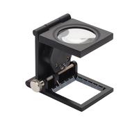 Loupe Magnifier, Folding Small Portable Magnifier with LED Light for Precise Detail Viewing, Compact Pocket Magnifying Glass with Clear Optics for Jewelry Craft Modeling Electronics Soldering Reading