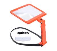 Loupe mains libres pour la lecture, loupe flexible, loupe de lecture pour le cou, loupe de bureau portable avec lumière pour