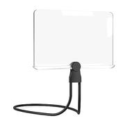Loupe mains libres rechargeable 5X, col de cygne flexible, loupe pleine page pour lecture et travail de près, lumière LED ultra-lumineuse pour réparation d'usure du cou, couture, personnes âgées