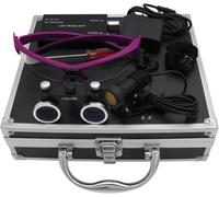 Loupe Médicale Chirurgicale Binoculaire Loupe LED Loupe Avant Loupes Dentaires Lunettes Utilisées en Orthopédie, Microchirurgie, Chirurgie, Chirurgie Buccale, Purple, 2.5X