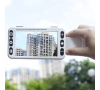 Loupe numérique 5 pouces, zoom 2X-48X, loupe vidéo numérique portable avec 26 modes de couleur, lumières LED réglables, sortie AV HDMI, aides à la basse vision pour la dégénérescence maculaire,White