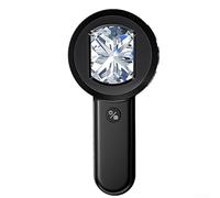 Loupe numérique avec écran de 2" et résolution de 100 W, microscope portatif pour l'imagerie en gros plan, se connecte à un PC, éclairage LED blanc et UV, léger